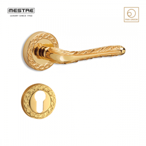 BRONCES MESTRE มือจับประตูแบบก้านโยก รุ่น 0R7032 - Polished Brass/ Gold