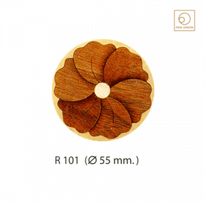 แผ่นไม้วีเนียร์ฝัง Marquetry Inlay ไม้ธรรมชาติ สำหรับตกแต่งเฟอร์นิเจอร์ จากสเปน R101