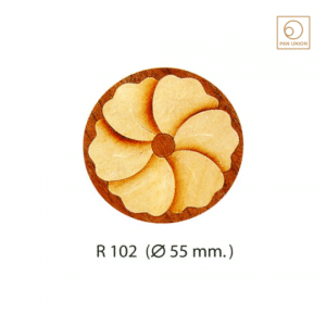 แผ่นไม้วีเนียร์ฝัง Marquetry Inlay ไม้ธรรมชาติ สำหรับตกแต่งเฟอร์นิเจอร์ จากสเปน R102