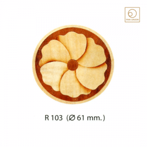 แผ่นไม้วีเนียร์ฝัง Marquetry Inlay ไม้ธรรมชาติ สำหรับตกแต่งเฟอร์นิเจอร์ จากสเปน R103