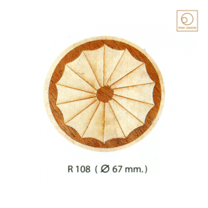 แผ่นไม้วีเนียร์ฝัง Marquetry Inlay ไม้ธรรมชาติ สำหรับตกแต่งเฟอร์นิเจอร์ จากสเปน R108