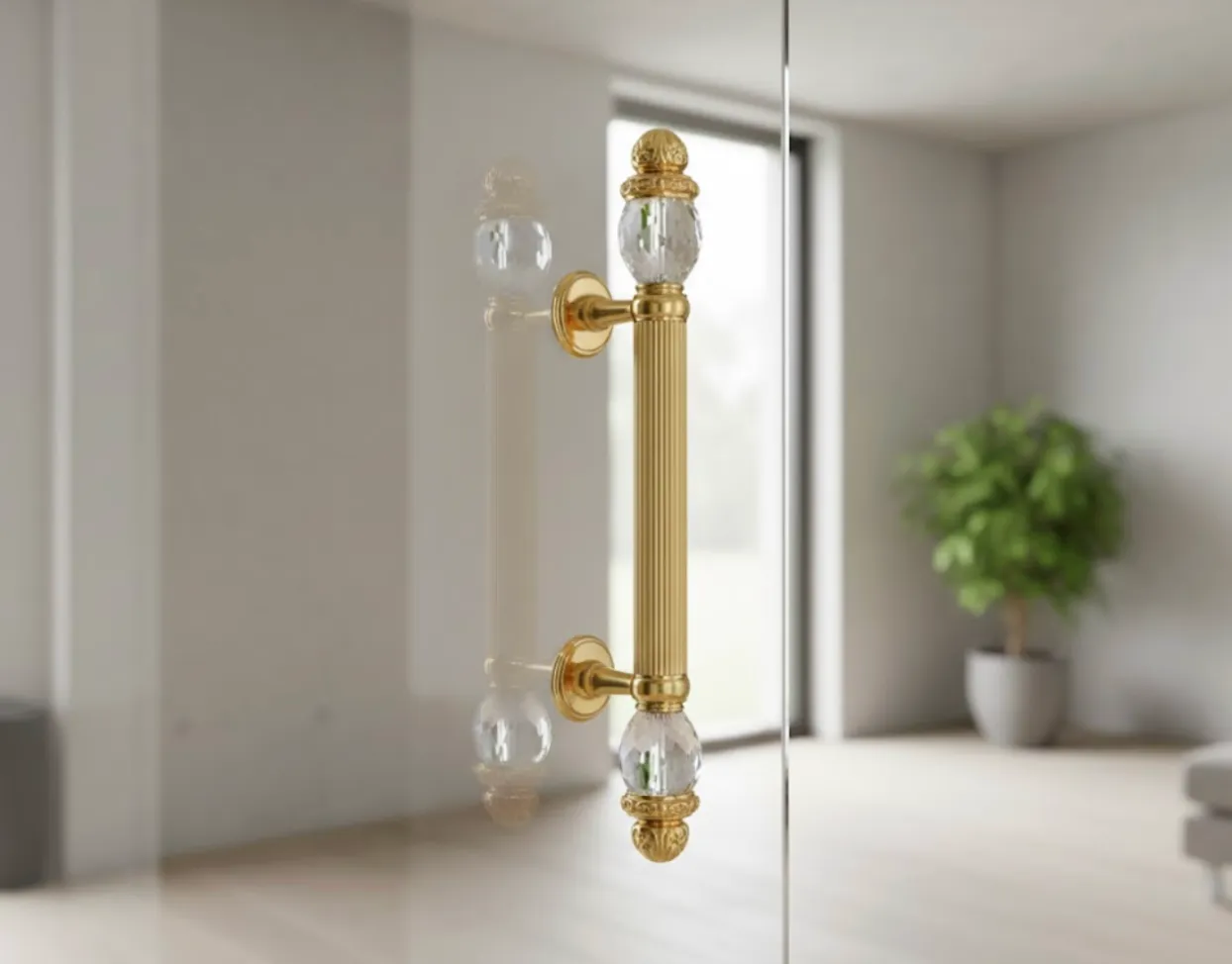 มือจับประตูแบบดึง